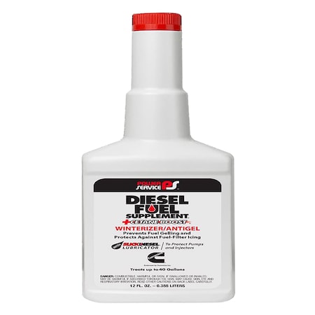 Power Service Power Service Diesel Fuel Supplement + Cetane Boost Diesel Fuel Anti-Gel 12 oz 1012-09